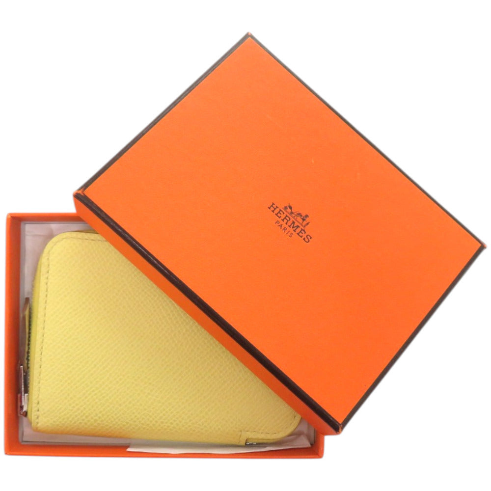 美品 エルメス アザップミニ ヴォーエプソン イエロー 黄 コインケース Y刻印 1685【中古】HERMES