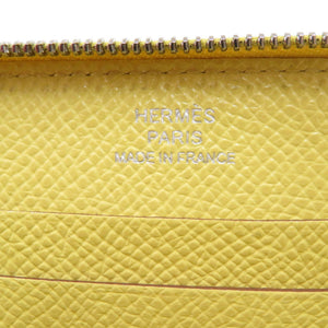 美品 エルメス アザップミニ ヴォーエプソン イエロー 黄 コインケース Y刻印 1685【中古】HERMES