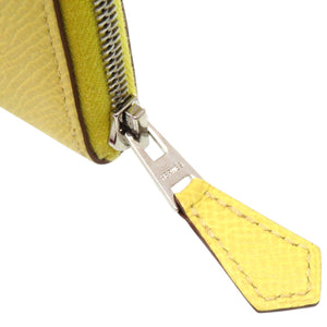 美品 エルメス アザップミニ ヴォーエプソン イエロー 黄 コインケース Y刻印 1685【中古】HERMES