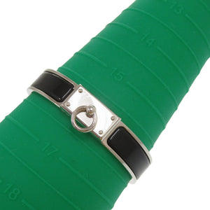 美品 エルメス クリックアノー メタル エナメル ブラック 黒 バングル 1687【中古】HERMES