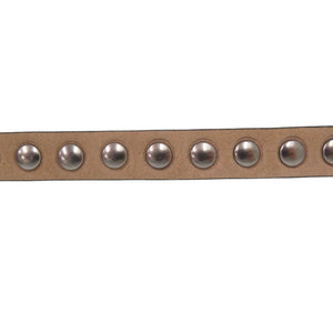 未使用品 ヴァレンティノ ガラヴァーニ ロックスタッズ ナローベルト QY0T0Q23FVS 105cm サイズ42 シルバー金具 レザー ブラック 黒1707【中古】Valentino Garavani メンズ