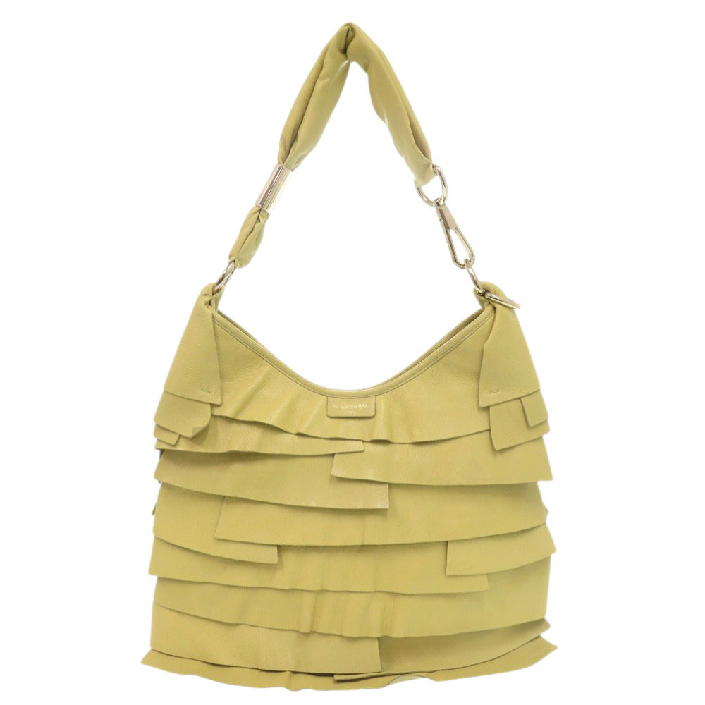 美品 イヴ サンローラン サントロペ 122245 レザー イエロー ハンドバッグ 1717【中古】YVES SAINT LAURENT