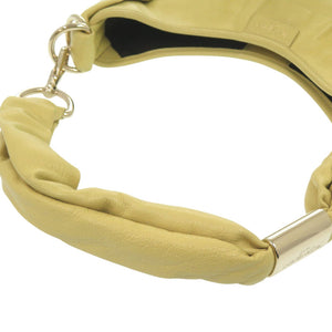 美品 イヴ サンローラン サントロペ 122245 レザー イエロー ハンドバッグ 1717【中古】YVES SAINT LAURENT