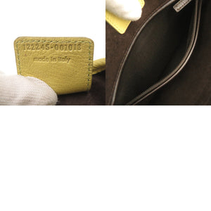 美品 イヴ サンローラン サントロペ 122245 レザー イエロー ハンドバッグ 1717【中古】YVES SAINT LAURENT