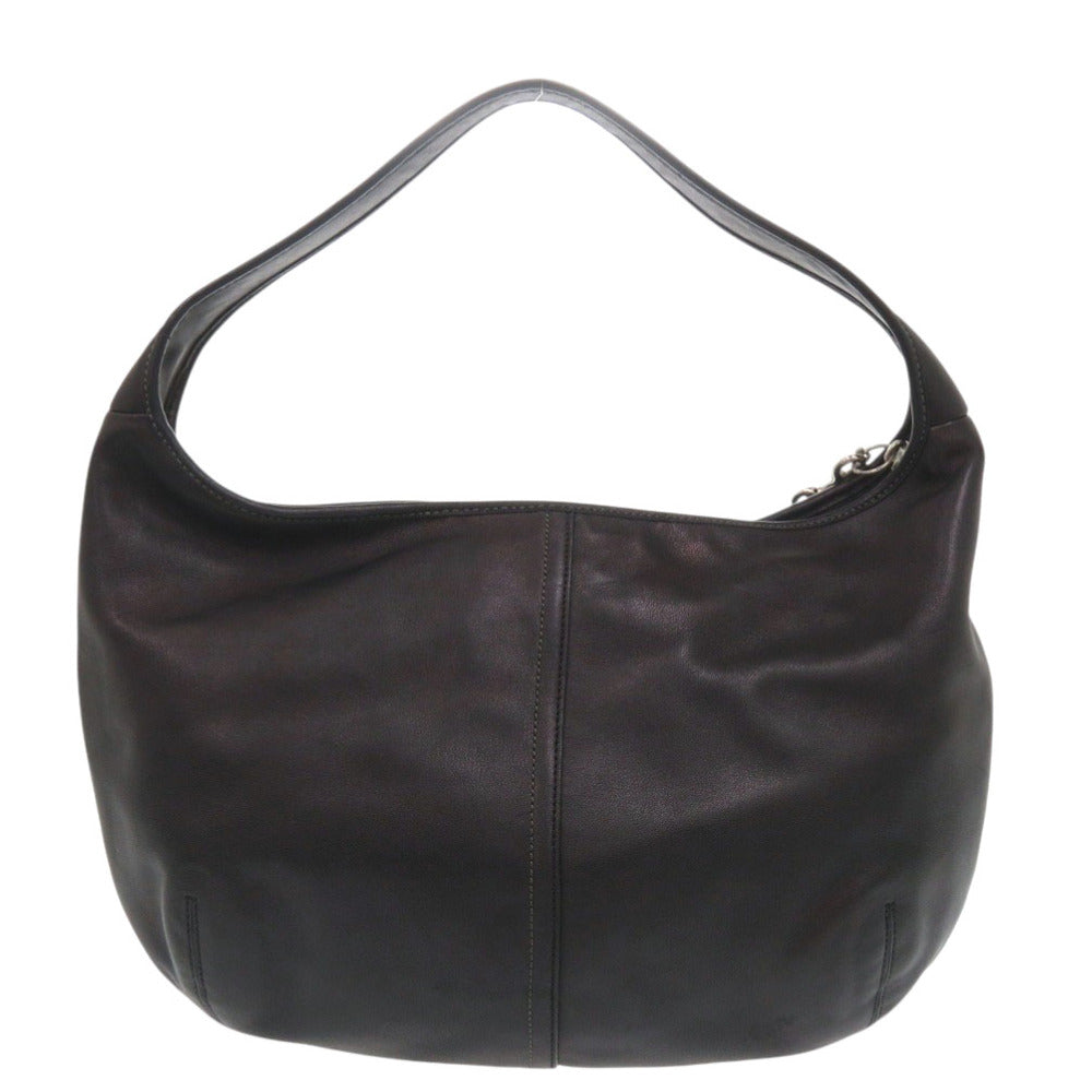 コーチ ワンショルダーバッグ F12348 レザー ブラック ハンドバッグ 黒 1727【中古】COACH