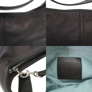 コーチ ワンショルダーバッグ F12348 レザー ブラック ハンドバッグ 黒 1727【中古】COACH