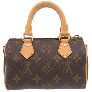 新品同様 ルイ ヴィトン ナノスピーディ モノグラム M81085 ハンドバッグ LV 1769【中古】LOUIS VUITTON