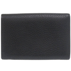 美品 マルベリー レザー ブラック 二つ折り財布 黒 1782【中古】MULBERRY メンズ