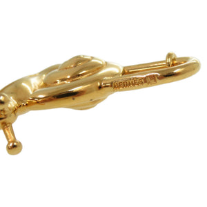 新品同様 エルメス カタツムリ カデナ チャーム 1995 ANNEE DE LA ROUTE メタル ゴールド カデナ 1798【中古】HERMES