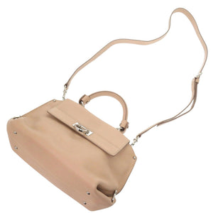 美品 サルヴァトーレフェラガモ ソフィア ガンチーニ BW-21 レザー ピンク 2way ハンドバッグ 0006【中古】Salvatore Ferragamo