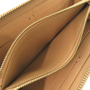 ルイ ヴィトン ポルトフォイユ クレマンス モノグラムアンプラント ベージュ 長財布 LV 0007【中古】LOUIS VUITTON