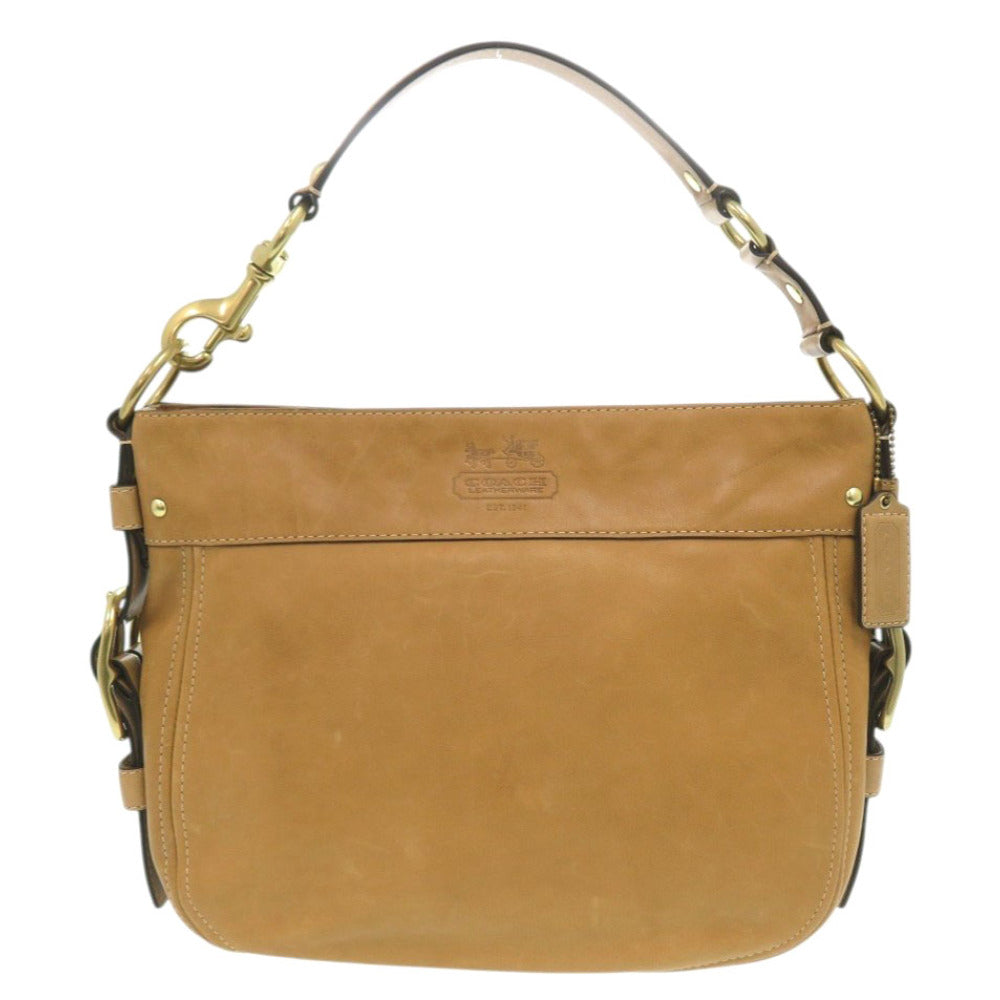 美品 コーチ レザー ブラウン ワンショルダーバッグ 0037【中古】COACH