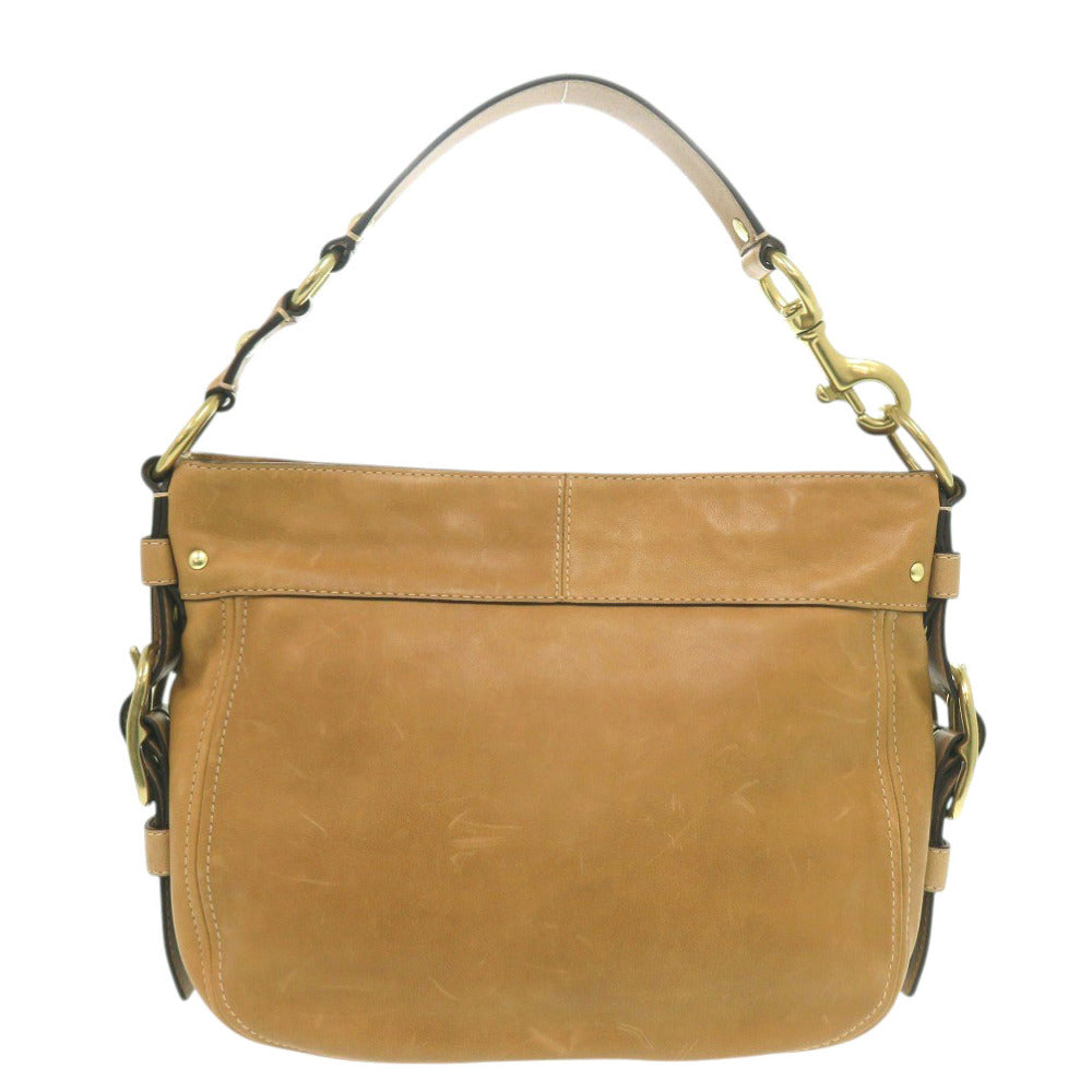 美品 コーチ レザー ブラウン ワンショルダーバッグ 0037【中古】COACH