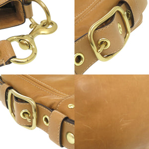 美品 コーチ レザー ブラウン ワンショルダーバッグ 0037【中古】COACH