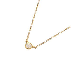 美品 ティファニー バイザヤード K18YG 750YG ダイヤモンド イエローゴールド ネックレス ジュエリー 0057【中古】TIFFANY&Co.