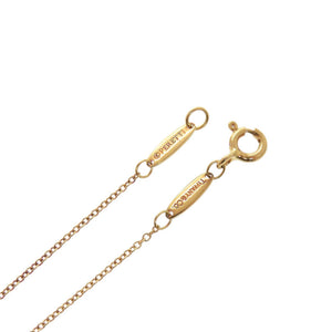美品 ティファニー バイザヤード K18YG 750YG ダイヤモンド イエローゴールド ネックレス ジュエリー 0057【中古】TIFFANY&Co.