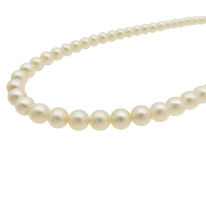 美品 タサキ 真珠 6.5mm-7mm 白珠 ネックレス パール 田崎真珠 0058【中古】TASAKI