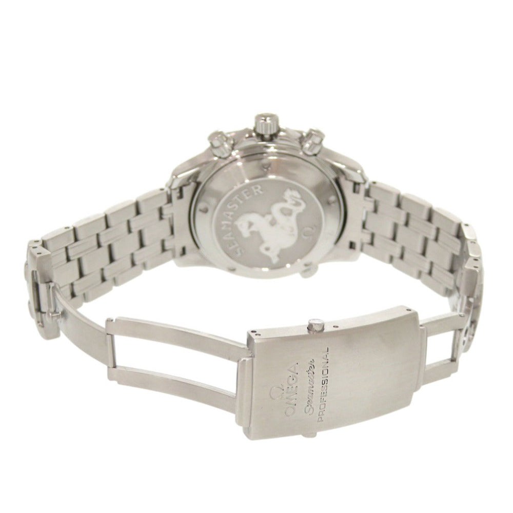 美品 オメガ シーマスター 300 クロノグラフ 2225.80 ネイビー SS 自動巻き 腕時計 0104【中古】OMEGA
