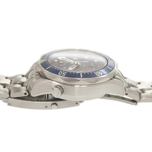 美品 オメガ シーマスター 300 クロノグラフ 2225.80 ネイビー SS 自動巻き 腕時計 0104【中古】OMEGA