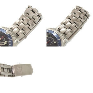 美品 オメガ シーマスター 300 クロノグラフ 2225.80 ネイビー SS 自動巻き 腕時計 0104【中古】OMEGA