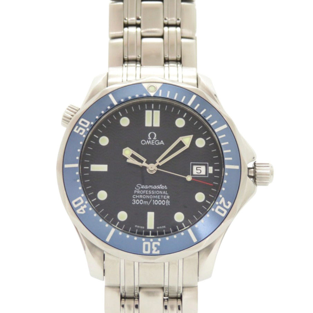 オメガ シーマスター 300 2531.80 ネイビー SS 自動巻き 腕時計 0105【中古】OMEGA