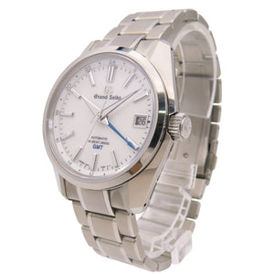 美品 セイコー グランドセイコー GMT ハイビート36000 SBGJ211 / 9S86-00A0 自動巻き 腕時計 チタン ホワイト 白文字盤 0155【中古】GRAND SEIKO メンズ