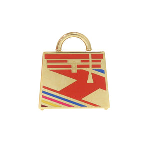 新品同様 エルメス キュリオジテ ケリー バッグ モチーフ メタル ゴールド チャーム 【中古】 HERMES