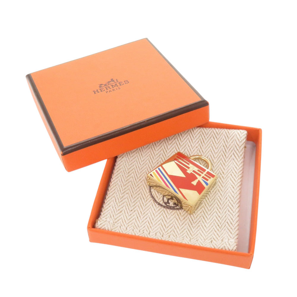 新品同様 エルメス キュリオジテ ケリー バッグ モチーフ メタル ゴールド チャーム 【中古】 HERMES