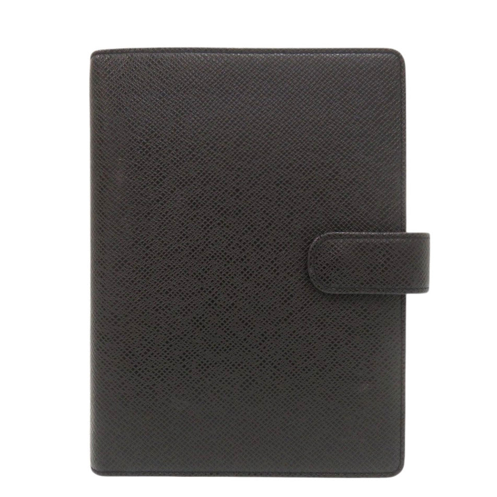 美品 ルイ ヴィトン アジェンダMM R20222 タイガ ブラック 手帳カバー 黒 LV 0167【中古】LOUIS VUITTON