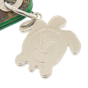 新品同様 ルイ ヴィトン ドラゴンヌ タブ モノグラム タートル ブラウン/グリーン キーホルダー 茶 緑 LV 0170【中古】LOUIS VUITTON