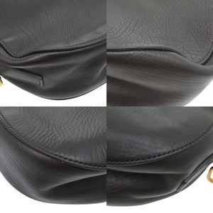 新品同様 バーバリー スモール ナイトバッグ 3077553 レザー メタル ブラック 黒 ショルダーバッグ 0193【中古】BURBERRY
