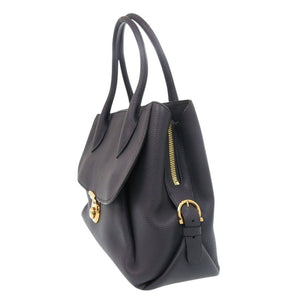 美品 サルヴァトーレフェラガモ レザー グレー トートバッグ 0194【中古】Salvatore Ferragamo