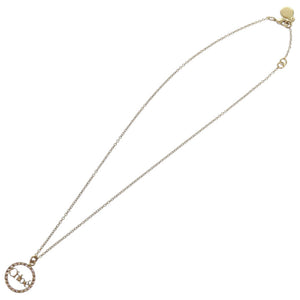 新品同様 クロエ ロゴリング 2O0514 AK9 メタル ラインストーン 093 ゴールド ネックレス 0219【中古】Chloe