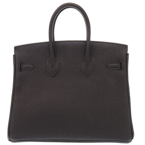 新品同様 エルメス バーキン25 トゴ ブラック ゴールド金具 W刻印(2024年製) ハンドバッグ 黒 0221【中古】HERMES