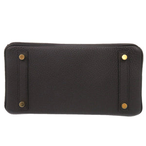 新品同様 エルメス バーキン25 トゴ ブラック ゴールド金具 W刻印(2024年製) ハンドバッグ 黒 0221【中古】HERMES