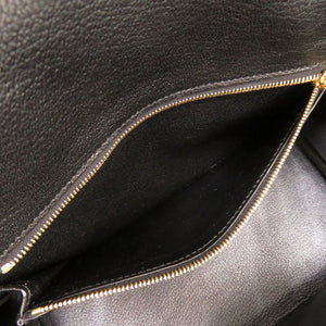 新品同様 エルメス バーキン25 トゴ ブラック ゴールド金具 W刻印(2024年製) ハンドバッグ 黒 0221【中古】HERMES