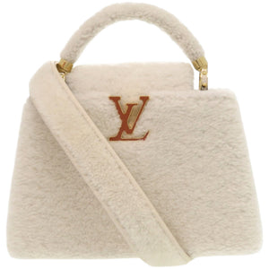 新品同様 ルイ ヴィトン カプシーヌBB シアリング M21089 ラムファー レザー ホワイト 白 ハンドバッグ LV 0238【中古】LOUIS VUITTON