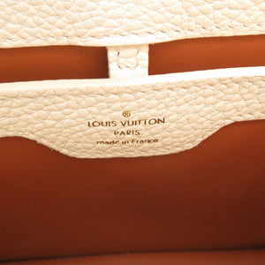 新品同様 ルイ ヴィトン カプシーヌBB シアリング M21089 ラムファー レザー ホワイト 白 ハンドバッグ LV 0238【中古】LOUIS VUITTON