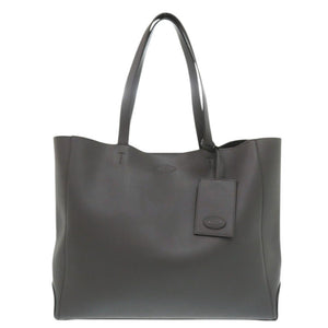 美品 トッズ レザー グレー トートバッグ 0296【中古】TOD’S
