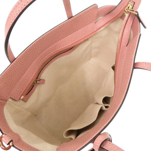 美品 グッチ スウィング 368827 198879 レザー ピンク ハンドバッグ 0342【中古】GUCCI