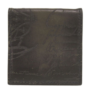美品 ベルルッティ カリグラフィ レザー グレー コインケース 0345【中古】BERLUTI