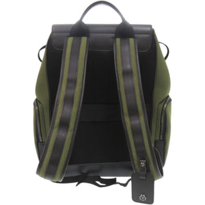 美品 リモワ NEVER STILL バックパック キャンバス レザー カーキ 緑 リュック デイパック 0357【中古】RIMOWA