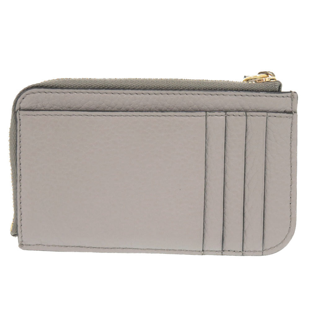クロエ フラグメントケース レザー グレー カードケース コインケース 0400【中古】Chloe