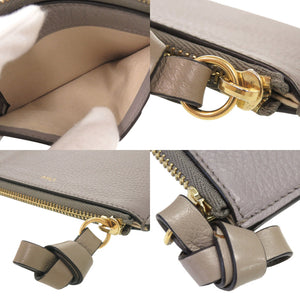クロエ フラグメントケース レザー グレー カードケース コインケース 0400【中古】Chloe