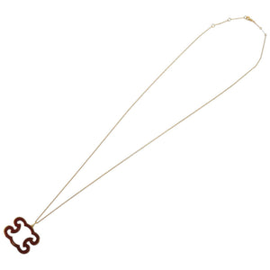 美品 セリーヌ トリオンフスパークル 461FO6BRS メタル ラインストーン ゴールド ネックレス 0436【中古】CELINE