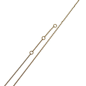 美品 セリーヌ トリオンフスパークル 461FO6BRS メタル ラインストーン ゴールド ネックレス 0436【中古】CELINE