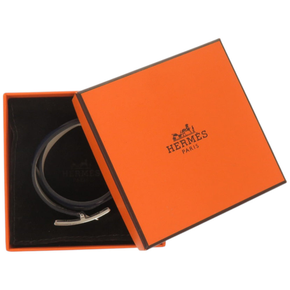 新品同様 エルメス ビーアピ ドゥブルトゥール ヴォースイフト ネイビー 紺 ブレスレット 0445【中古】HERMES