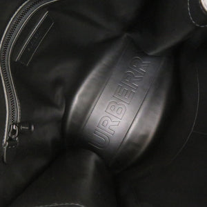 美品 バーバリー タイガープリント 2WAY PVC/レザー オレンジ/ブラック トートバッグ 0456【中古】BURBERRY