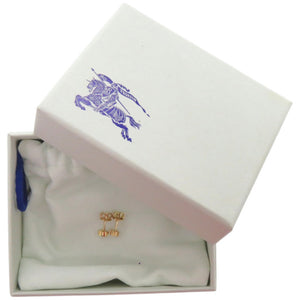 新品同様 バーバリー ダニエル リー シルバー925 ゴールド ピアス 0482【中古】BURBERRY