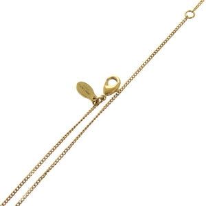 美品 ジミーチュウ ダイヤモンド ファイン チェーン DIAMONDFINECHAINMFQ 真鍮 ゴールド ネックレス 0485【中古】JIMMY CHOO